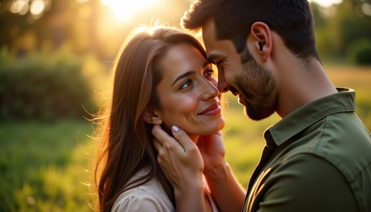Le geste du visage : décryptage des intentions quand un homme touche le visage d’une femme